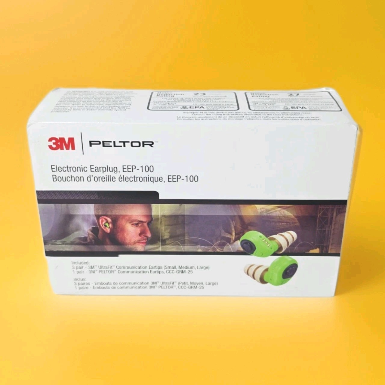 3M PELTOR EEP-100 Ear Plug Kit - Rechargeable, Noise Reduction for Sale ...