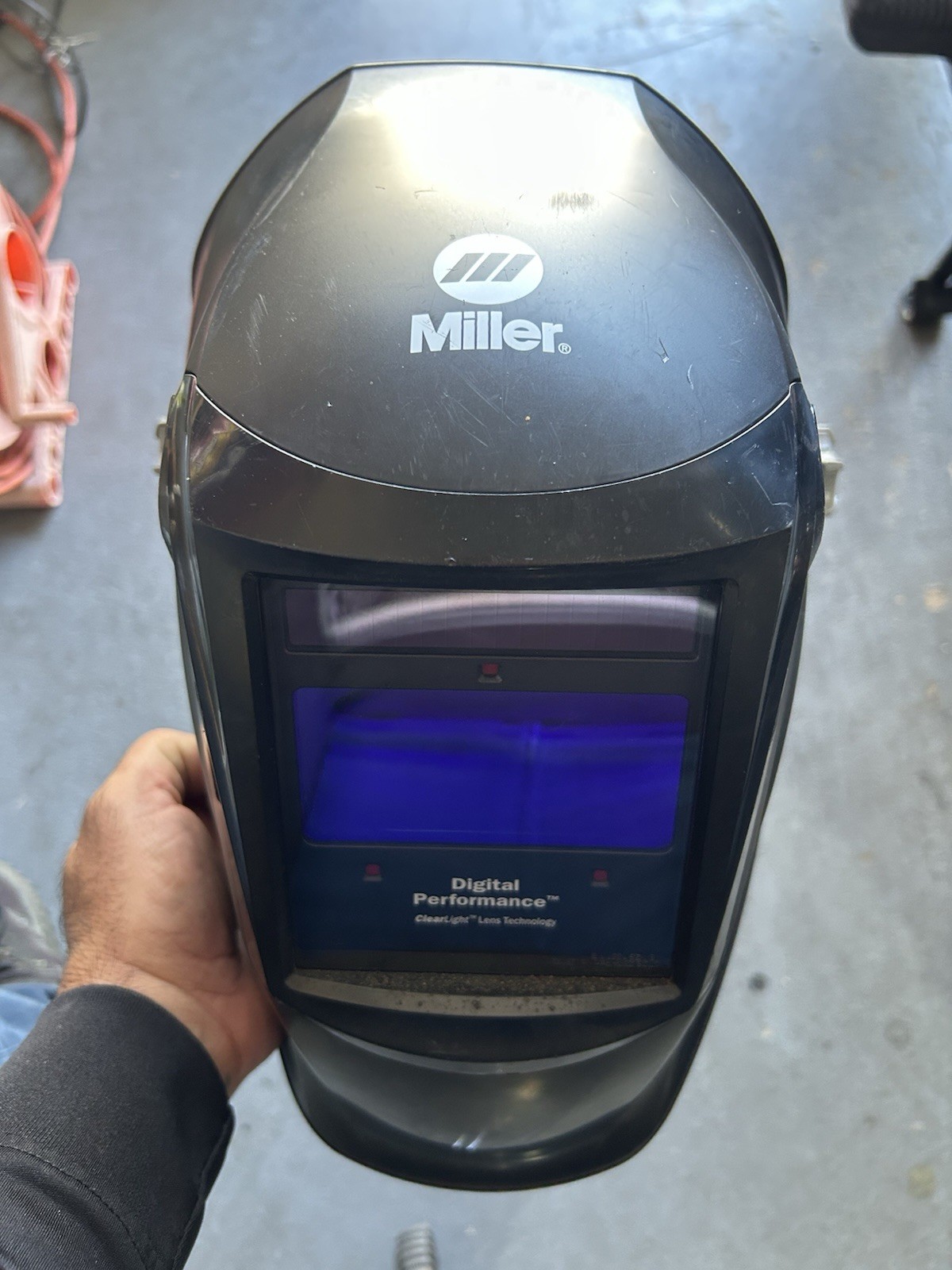 Miller Black Digital Performance Auto Darkening Welding Helmet with... Miller Black Digital Performance Auto Darkening Welding Helmet with...