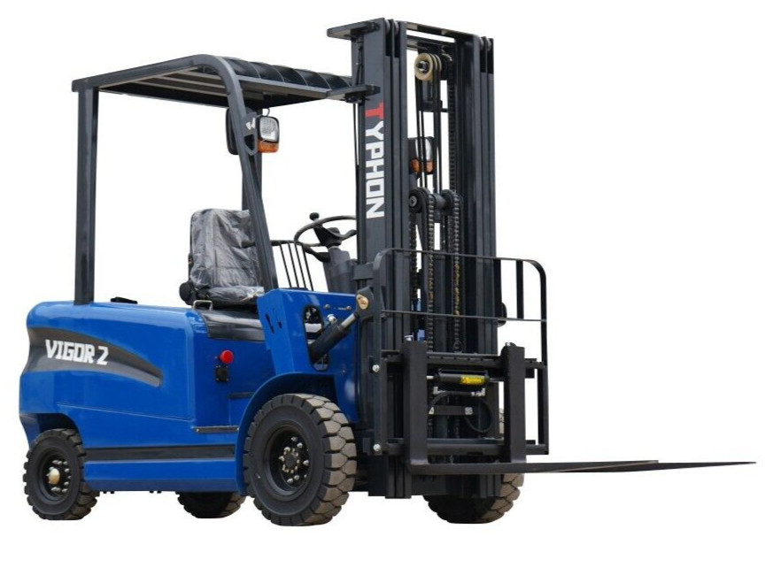 New 2 Ton Rated Capacity TYPHON Electric Forklift Lifter w Side Shift, 3 Stage New 2 Ton Rated Capacity TYPHON Electric Forklift Lifter w Side Shift, 3 Stage