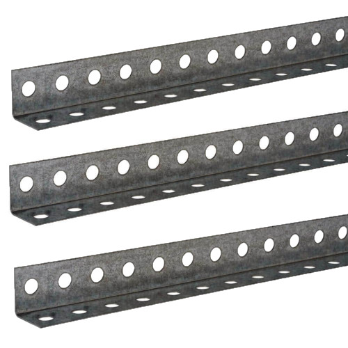 Punched Angle (3 PACK) Zinc Plated 1-1/4 Punched Angle (3 PACK) Zinc Plated 1-1/4