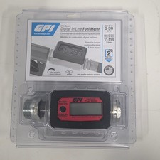 GPI 01A Series Digital In-Line Fuel Meter 3-30GPM 01A31GM Electronic LCD Display picture