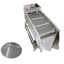 110V Full Stainless Steel Linear Vibrating Screen Two Layers w/8mm&6mm Screen picture