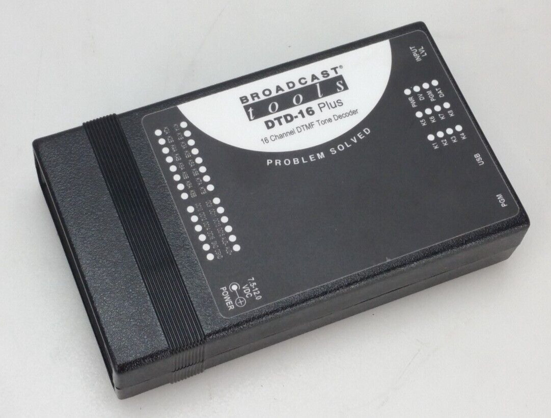 Broadcast Tools DTD-16 Plus DTMF Tone Decoder