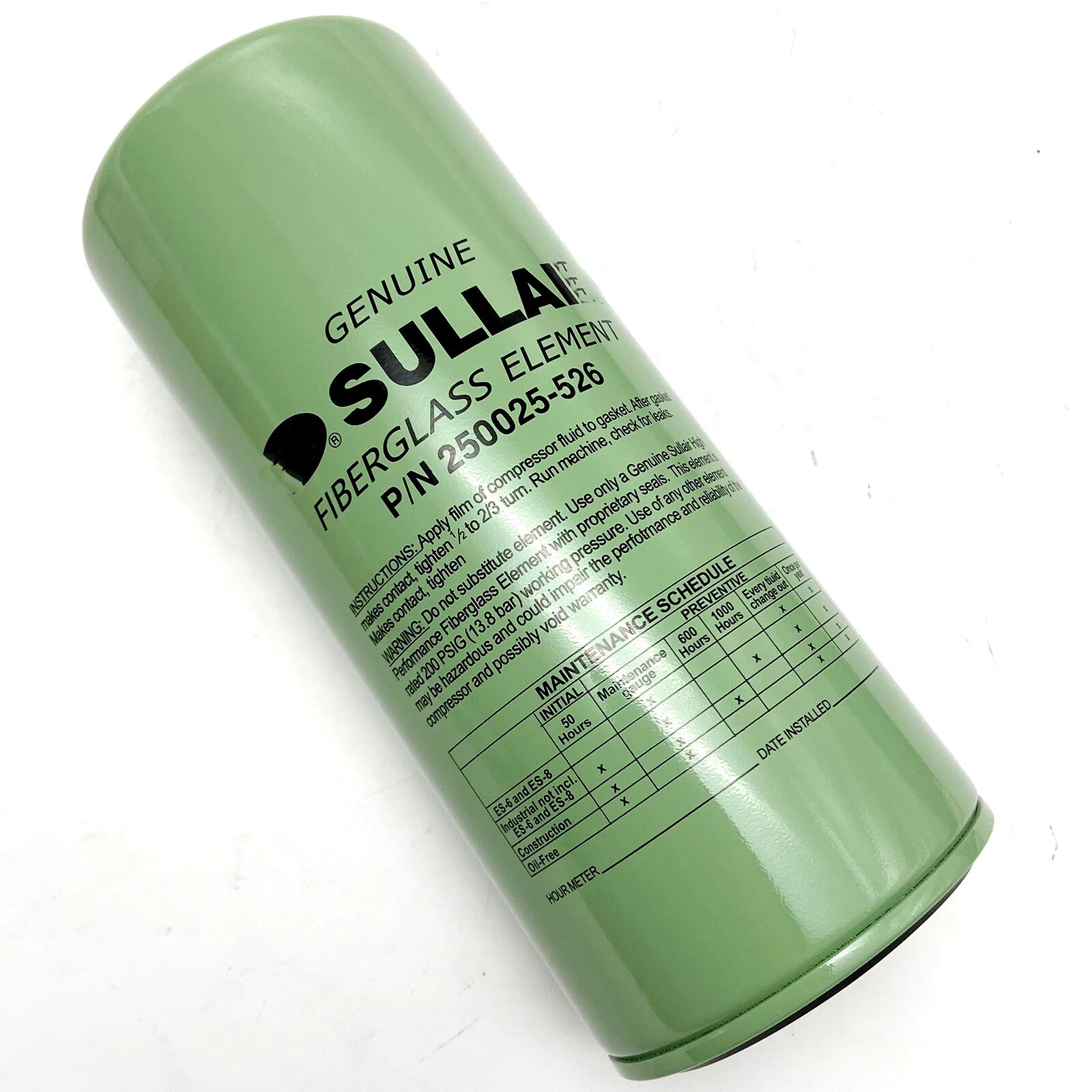 250025-526 Oil Filter For Sullair Air Compressor 118xH281mm 250025-526 Oil Filter For Sullair Air Compressor 118xH281mm