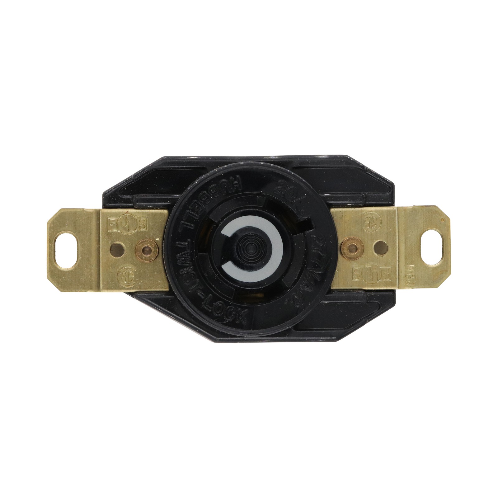 HUBBELL HBL2330 TWIST-LOCK FLUSH RECEPTACLE, 2-POLE, 3-WIRE W/ GROUND, 20A, 277V HUBBELL HBL2330 TWIST-LOCK FLUSH RECEPTACLE, 2-POLE, 3-WIRE W/ GROUND, 20A, 277V