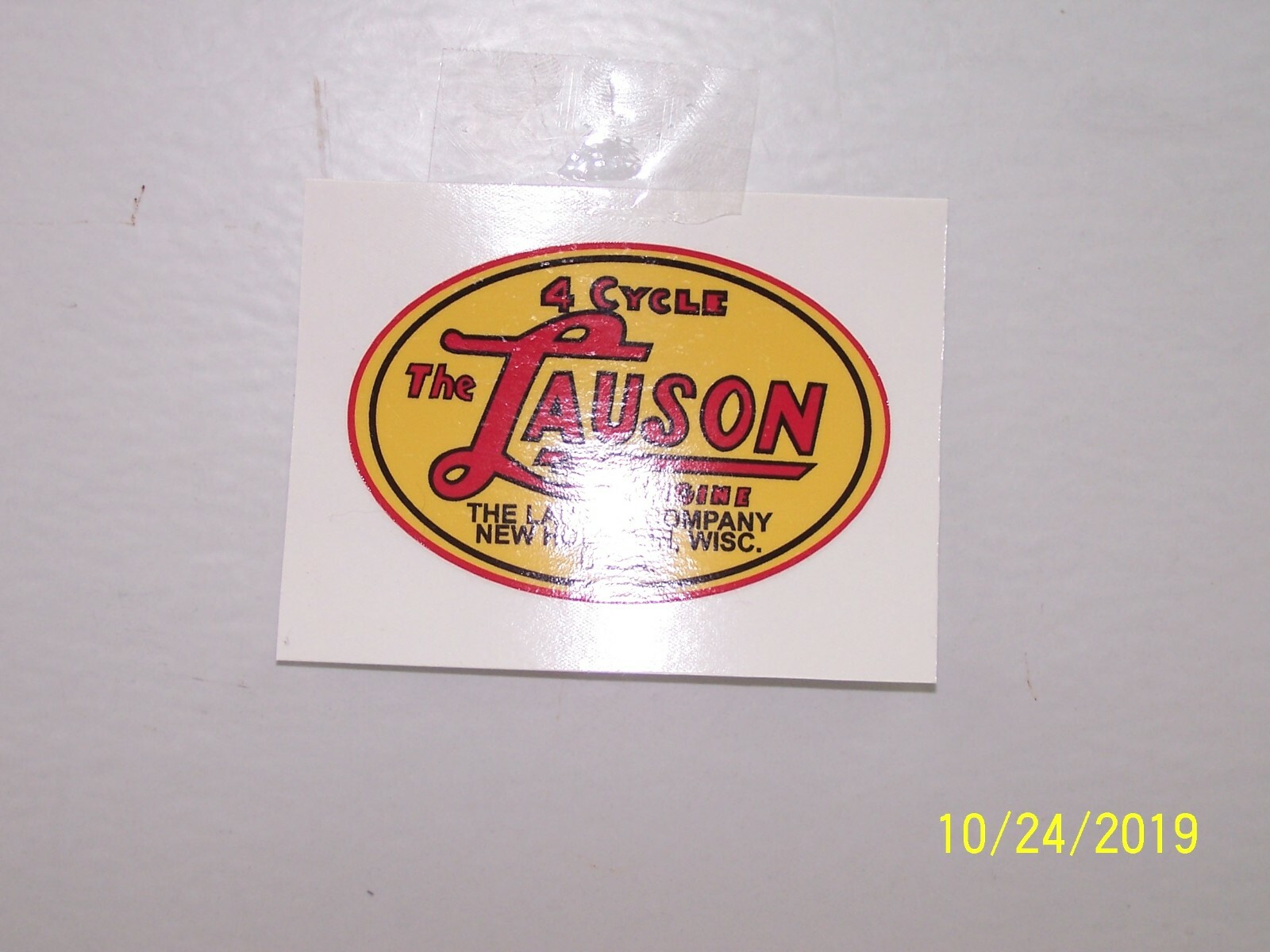 Lauson 4 Cycle Engine Decal Lauson 4 Cycle Engine Decal