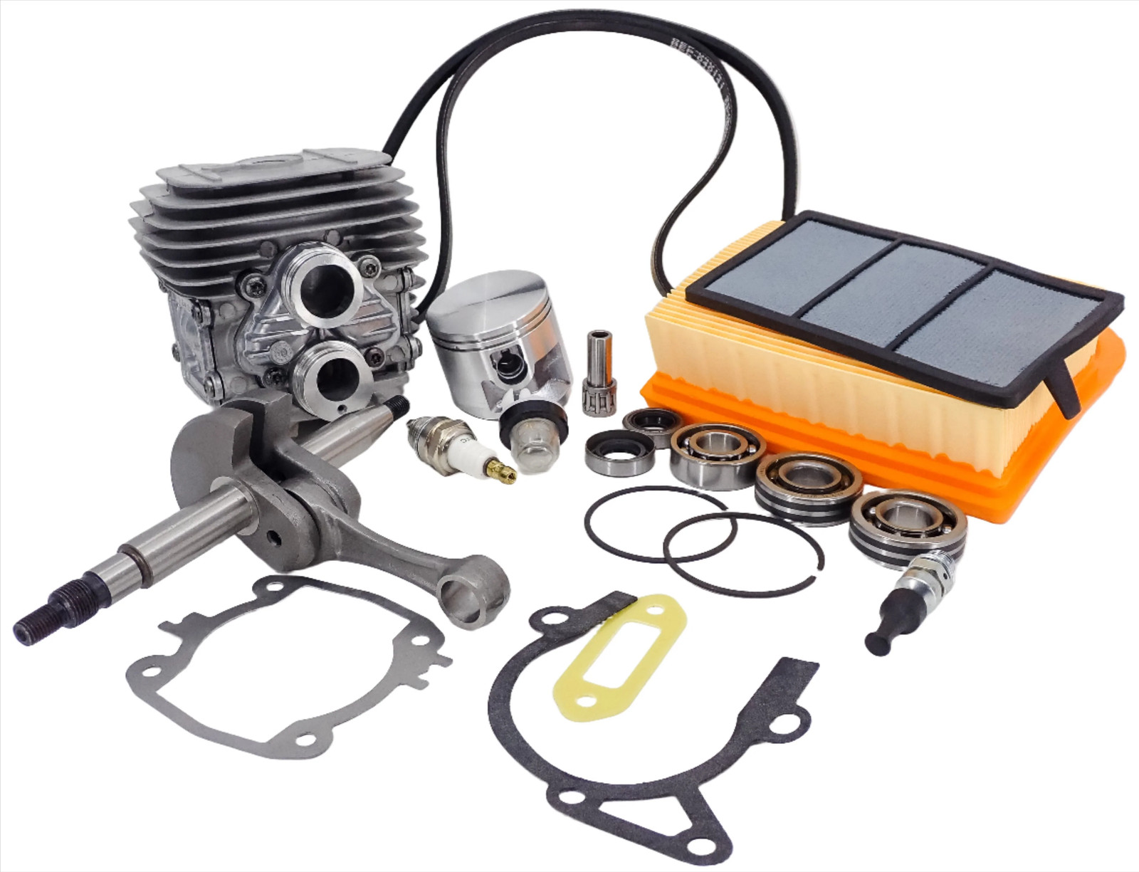 THE DUKE'S CYLINDER, CRANKSHAFT, BELT, AIR FILTER REBUILD SET FITS STIHL TS420 THE DUKE'S CYLINDER, CRANKSHAFT, BELT, AIR FILTER REBUILD SET FITS STIHL TS420