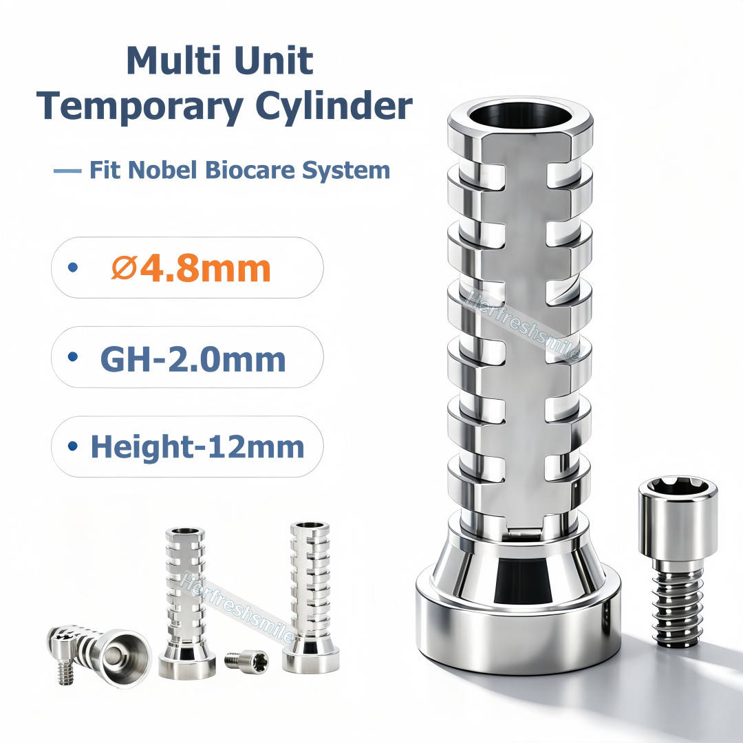 ⌀4.8mm Dental Titanium Cylinder Multi Unit Temporary Abutment Ti MU Lab Fits Nob ⌀4.8mm Dental Titanium Cylinder Multi Unit Temporary Abutment Ti MU Lab Fits Nob