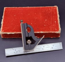 Vintage Starrett No 11H 6” Combination Square No 4 Blade USA Original Box picture
