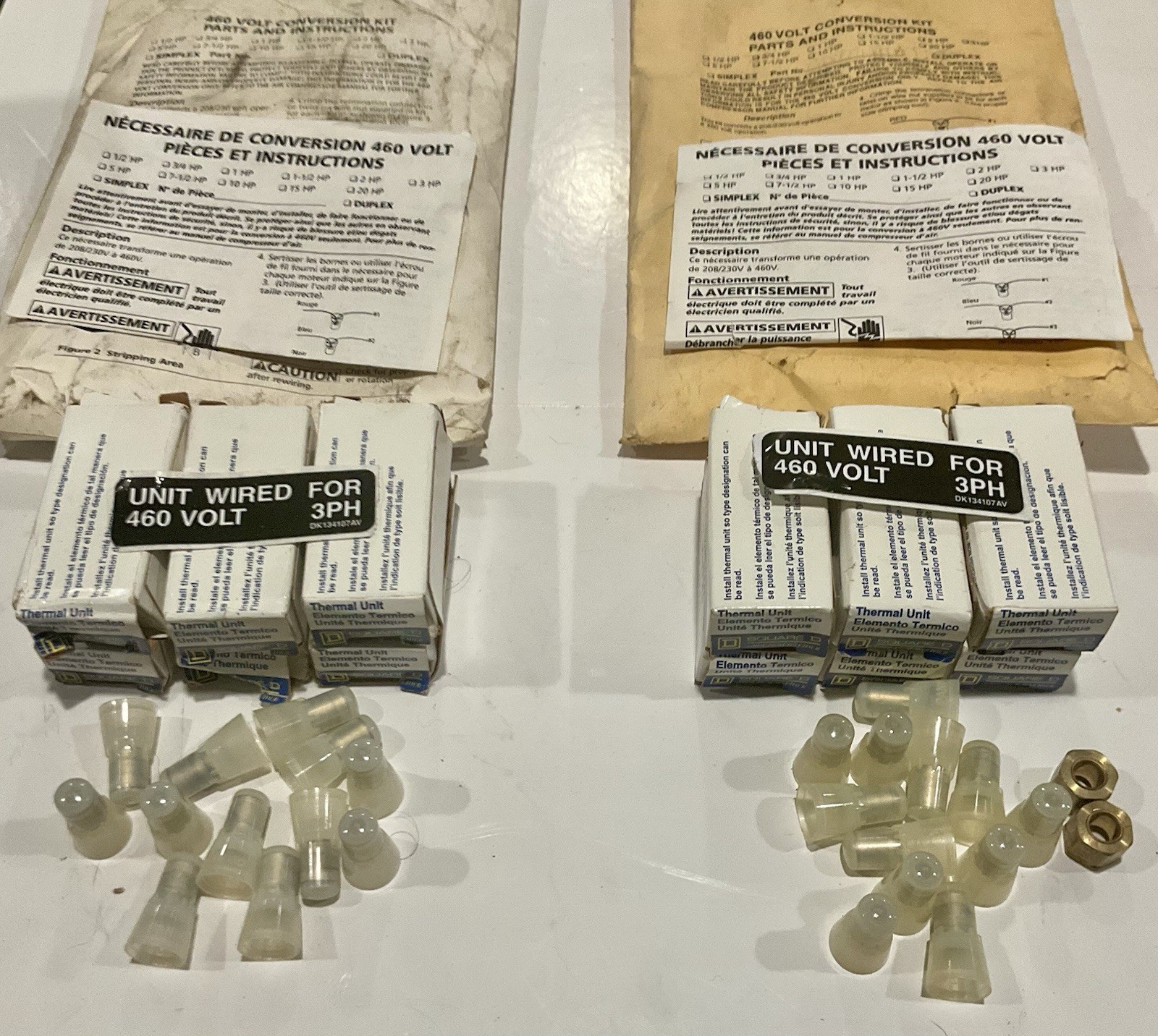 Qty (2) Speedaire 5Z698A 460 Volt Conversion Kits - NOS Original - B1.88 Heaters Qty (2) Speedaire 5Z698A 460 Volt Conversion Kits - NOS Original - B1.88 Heaters