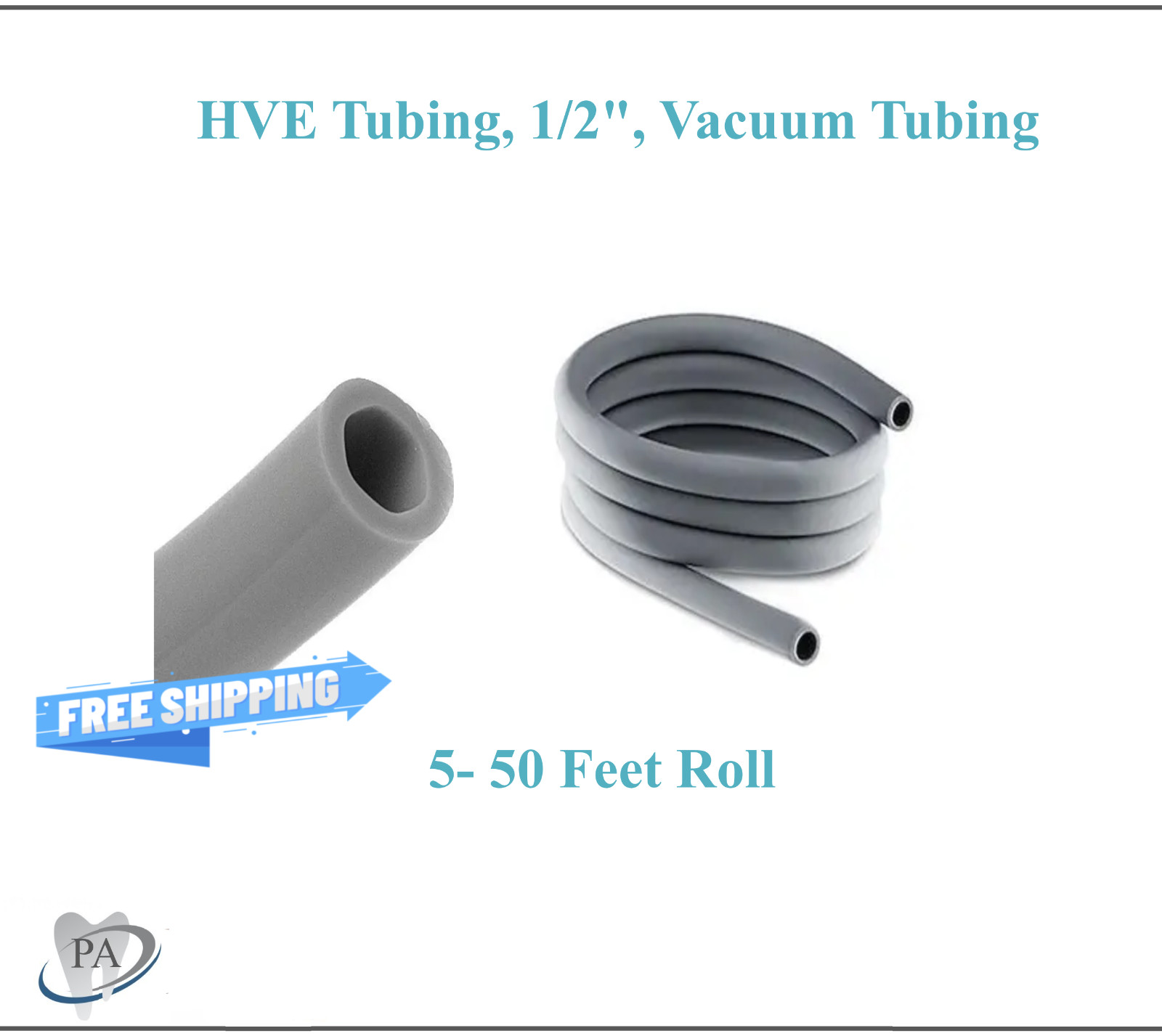 NEW tubing Hose pipes for Silicone Dental HVE Tubing, 1/2