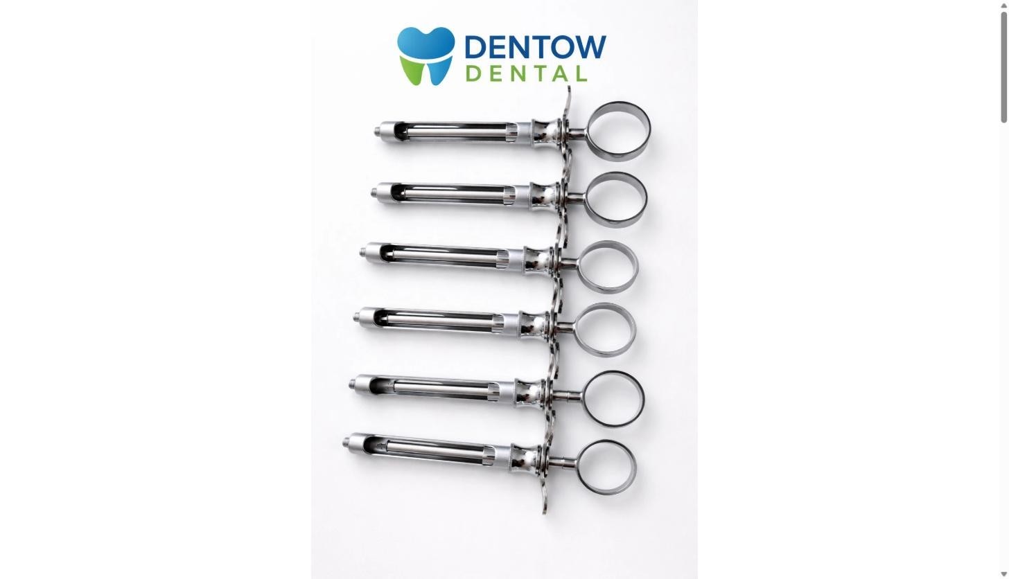 6 German Dental Anesthetic Syringe Self-Aspirating 1.8CC-Dental Instruments-A+ 6 German Dental Anesthetic Syringe Self-Aspirating 1.8CC-Dental Instruments-A+