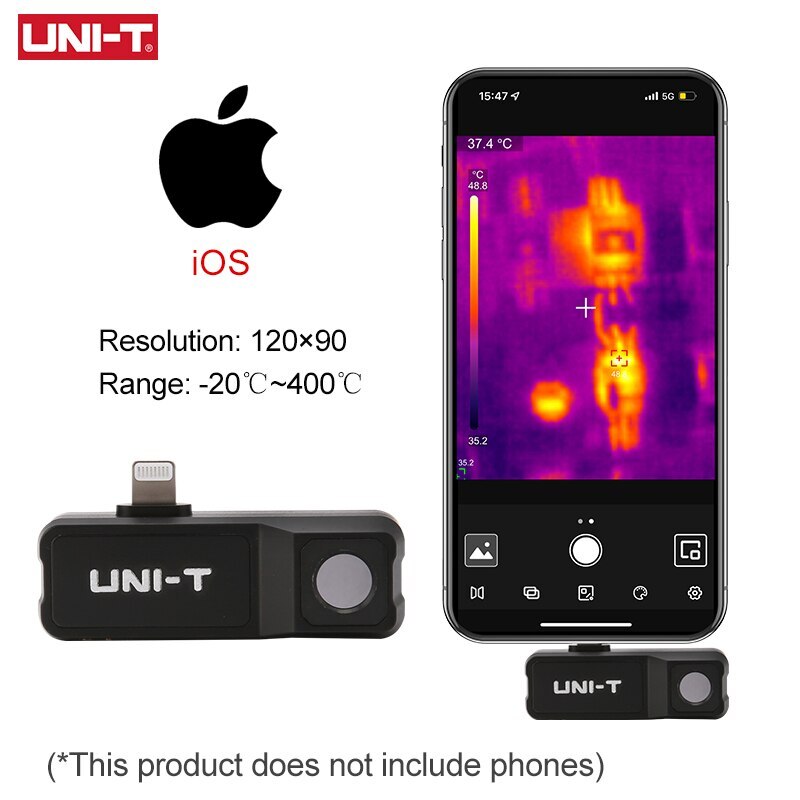 UNI-T UTI120MS IOS UTI120Mobile Android Mobile phone thermal imager 120*90Pixels