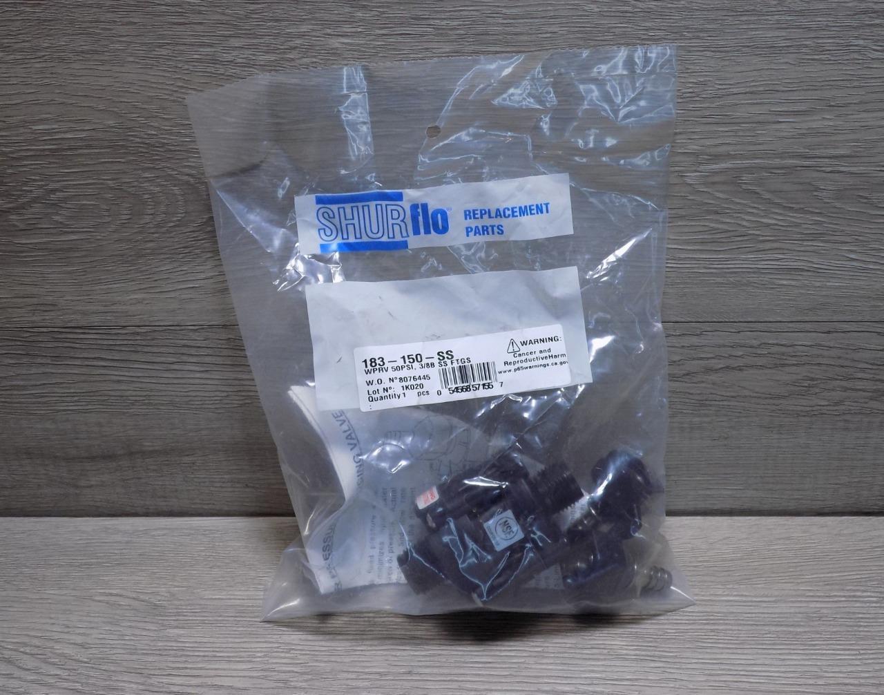 Shurflo 183-150-SS WPRV 50 PSI 3/8B Shurflo 183-150-SS WPRV 50 PSI 3/8B