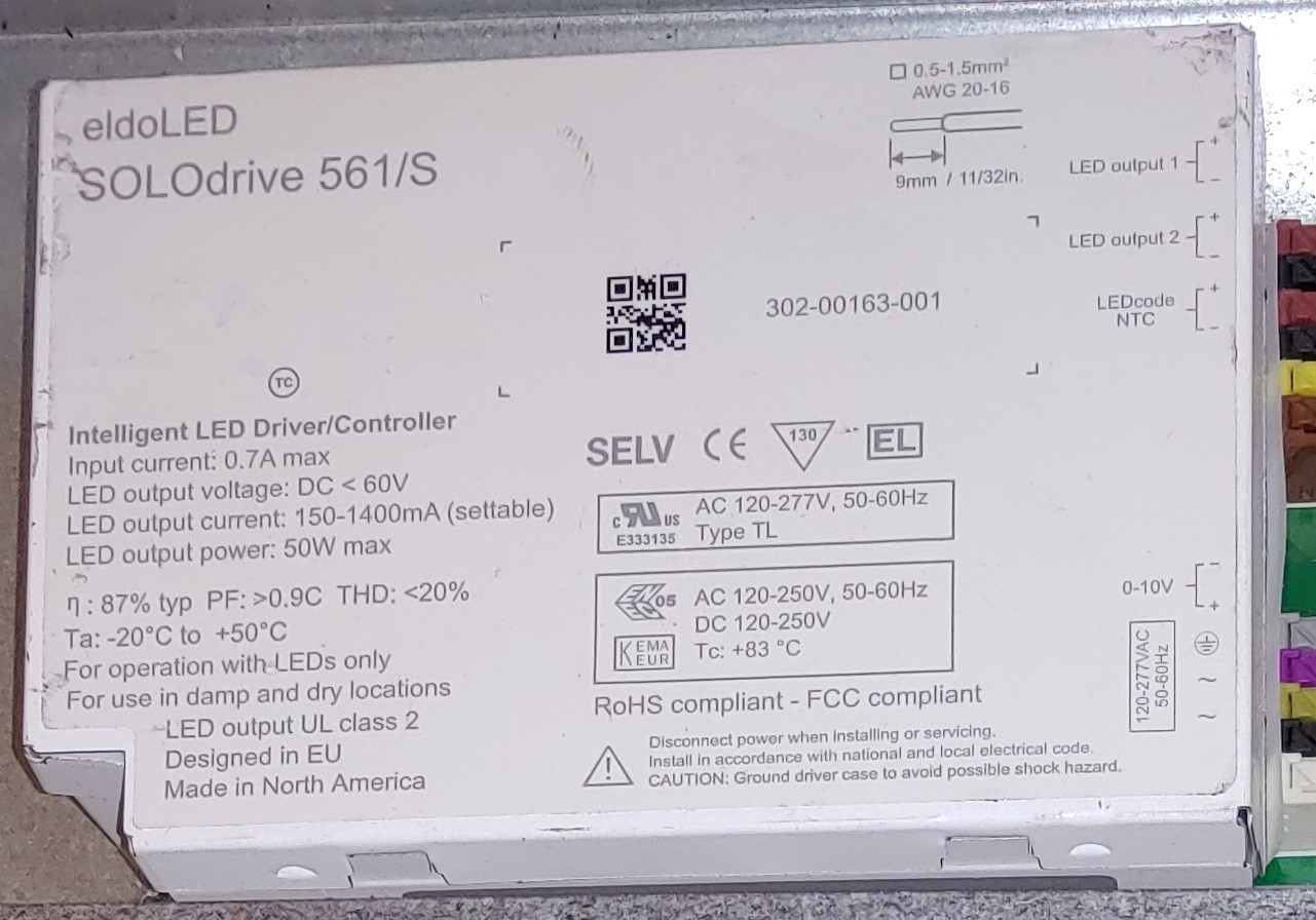 ELDO LED - SOLO DRIVE 561/S DRIVER ELDO LED - SOLO DRIVE 561/S DRIVER