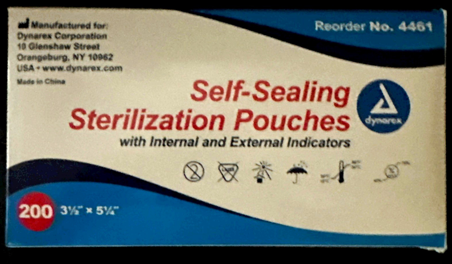 Dynarex Self-Sealing Sterilization Pouches 3.5\ Dynarex Self-Sealing Sterilization Pouches 3.5\