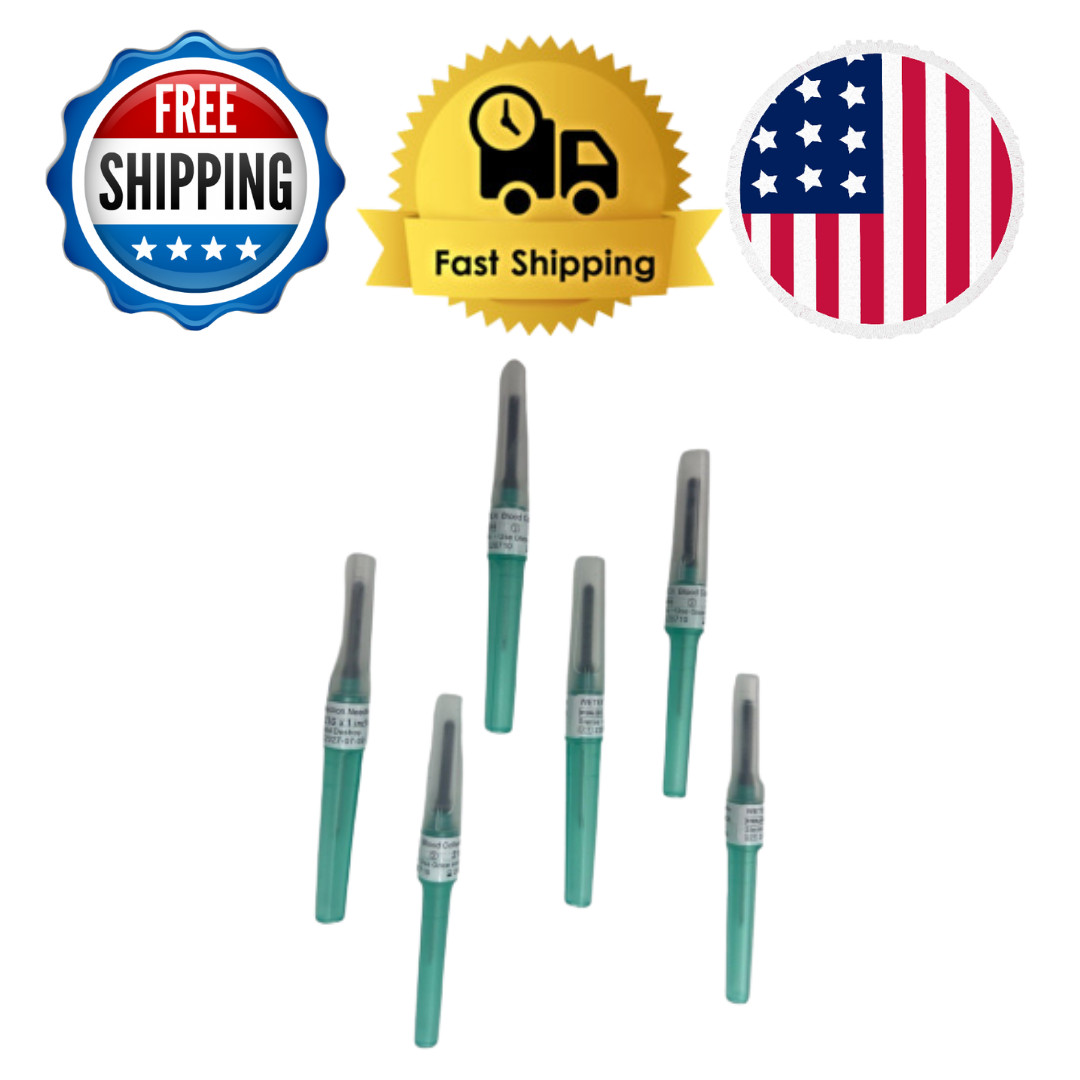 400 pcs Blood Collection Pen Type 21g Gauge x 1 inch EXP 07/2027