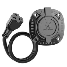 5-in-1 AC Port Plug RV Shore Power Inlet Socket Electrical Receptacle 20A 125V picture