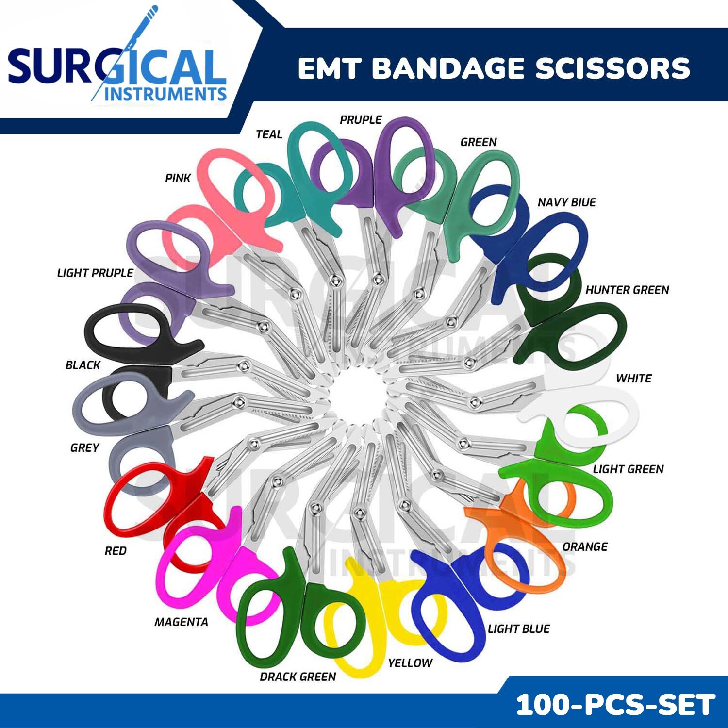 100 EMT Shears Scissor Bandage Paramedic EMS 7.25\ 100 EMT Shears Scissor Bandage Paramedic EMS 7.25\