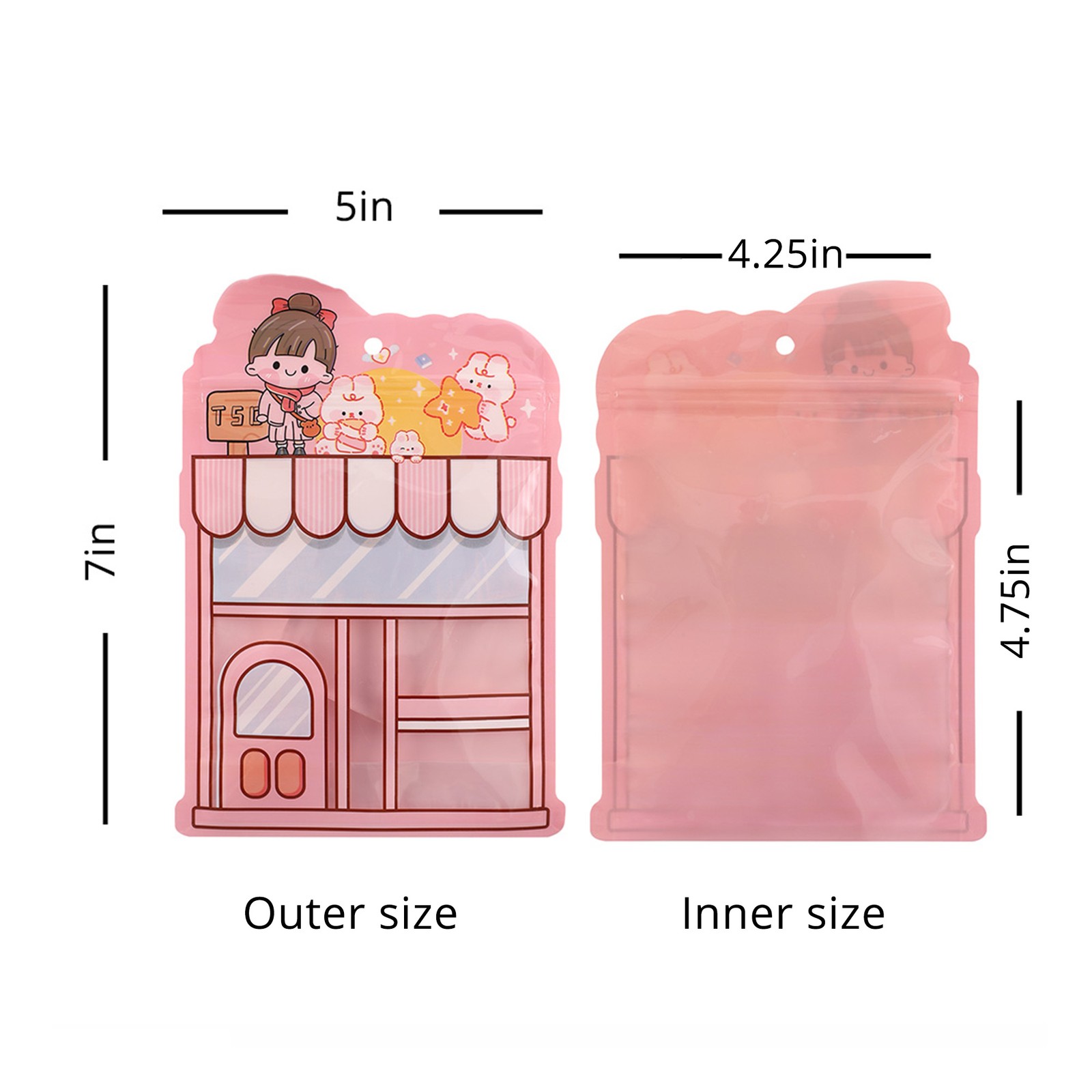 4CustomPrint Multi Styles Miexd Lovely Printed Resealable Mylar Bags for Cookie