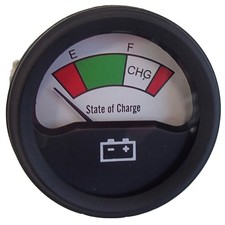 State of Charge 36 Volt Golf Cart Battery Meter Gauge EZ-Go Fits Yamaha 42S-114 picture