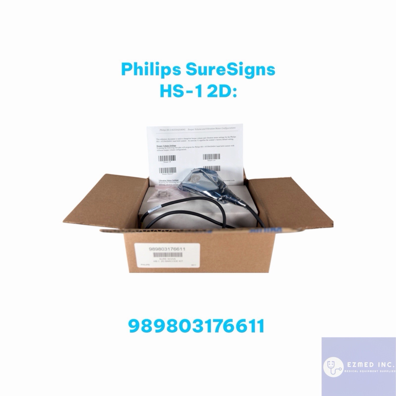 Philips 989803176611/JADAK JDK-1358 SureSigns VS4 HS1 2D Barcode Reader Philips 989803176611/JADAK JDK-1358 SureSigns VS4 HS1 2D Barcode Reader