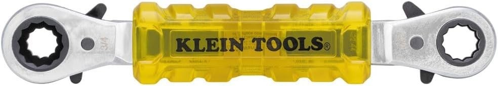 Klein Tools KT223X4-INS Lineman\'s Insulating 4-in-1 Box Wrench