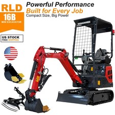 RLD1.4tonMini Excavator 13.5HP Briggs Stratton EPA Gas, , 2 Attachments picture