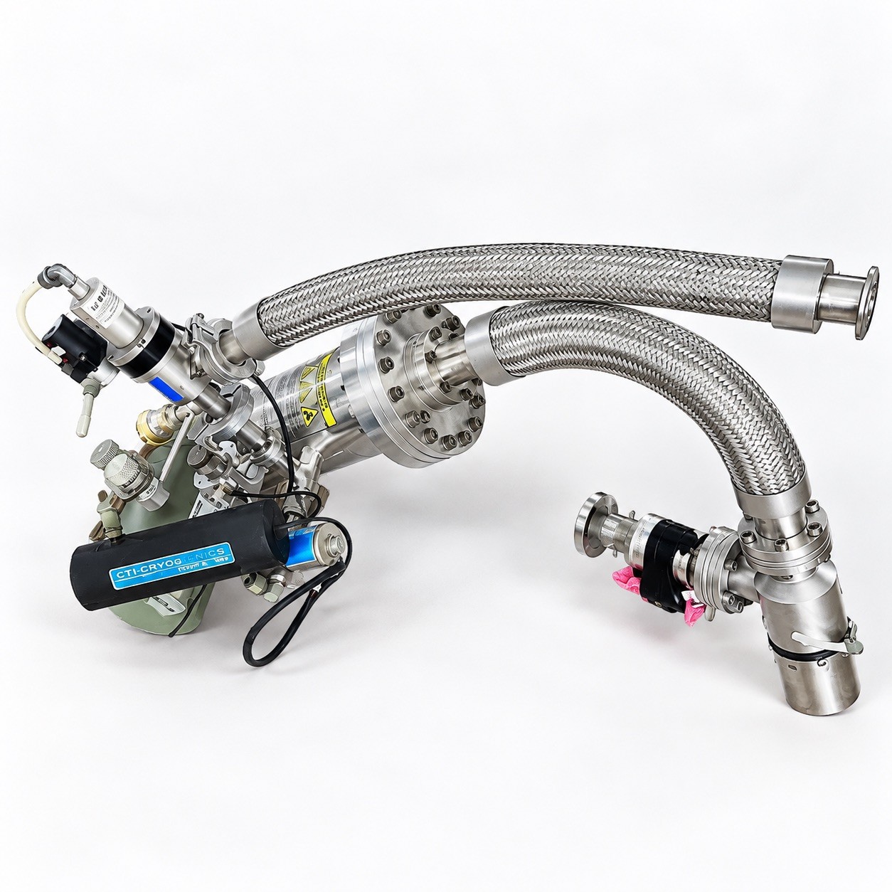 CTI Cryogenics Cryo-Torr 100 Cryopump 8103030 HVA Varian High Vacuum Assembly CTI Cryogenics Cryo-Torr 100 Cryopump 8103030 HVA Varian High Vacuum Assembly