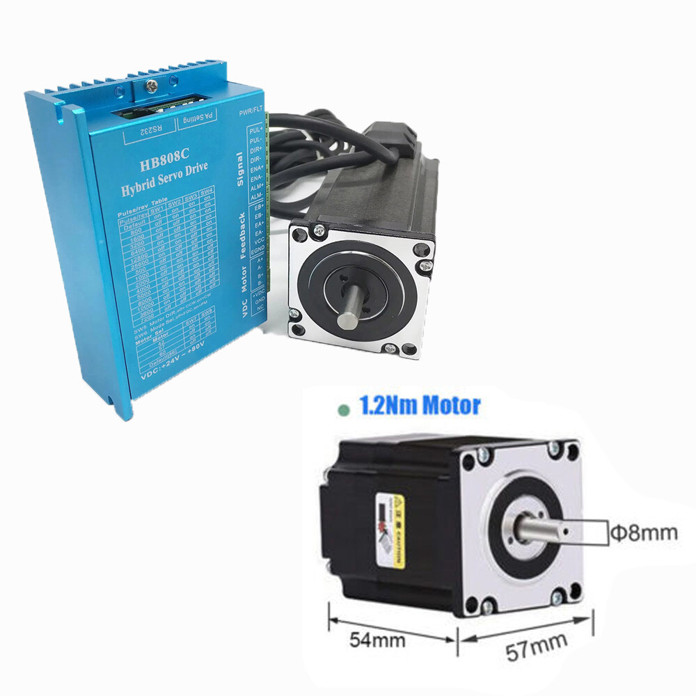Nema23/Nema34 Closed Loop Encoder Stepper Motor Drive CNC Power Supply Kits Mill Nema23/Nema34 Closed Loop Encoder Stepper Motor Drive CNC Power Supply Kits Mill