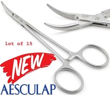 AESCULAP BH111R 15 Pcs Halsted Mosquito Crile Curved Forceps Serrated Jaw 5