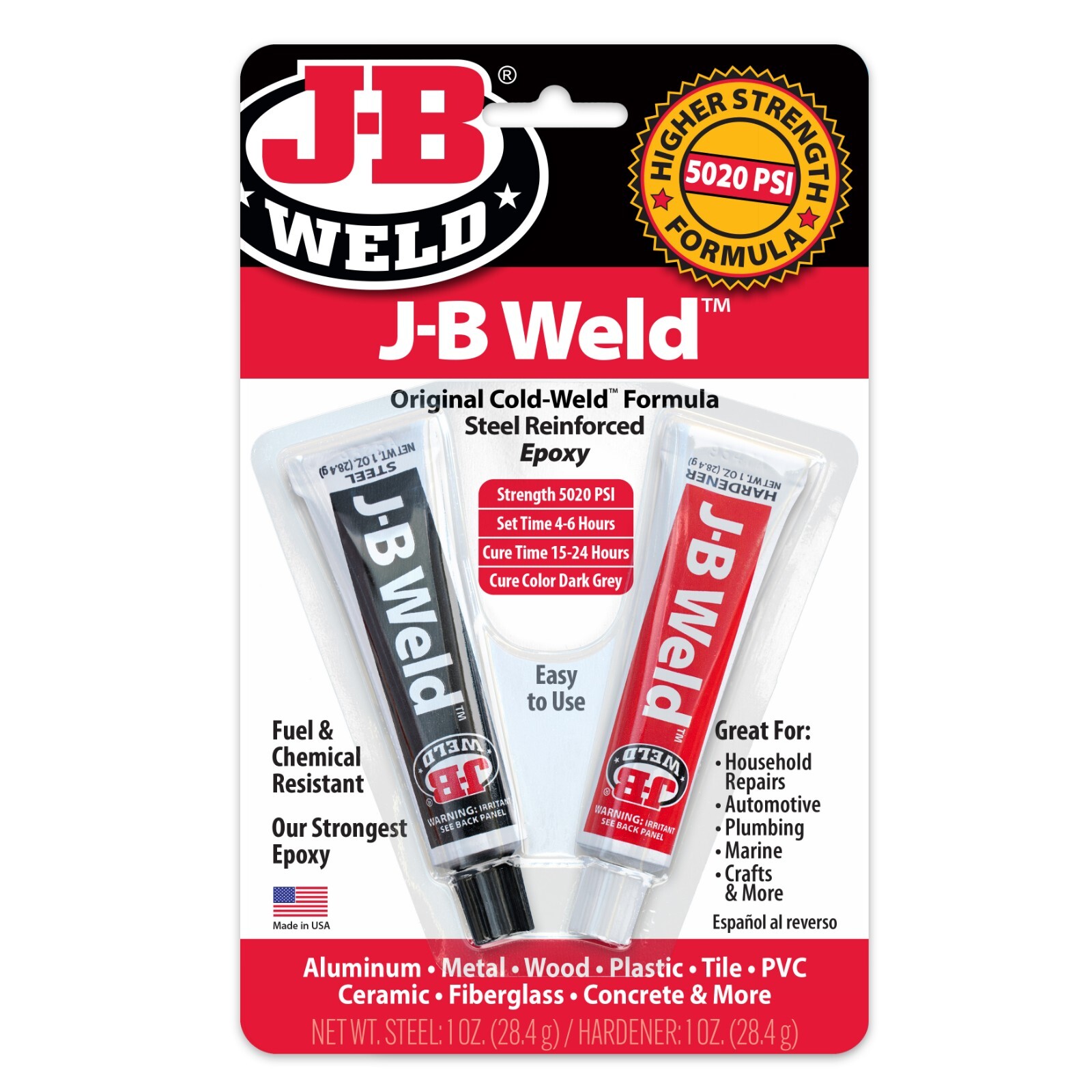 J-B Weld 8265S Original Cold-Weld Steel Reinforced Epoxy - 2 oz