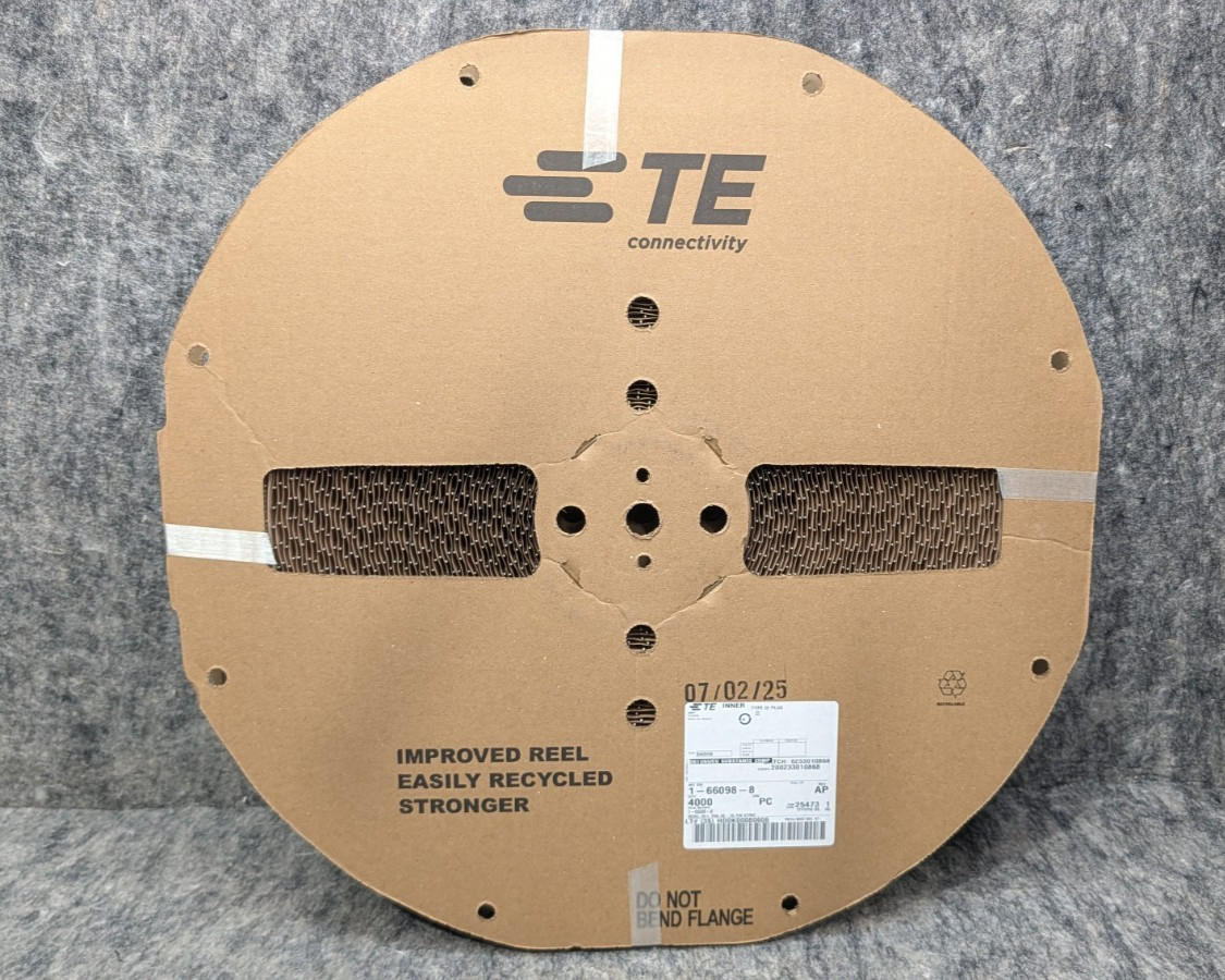 (Reel of 4,000) TE Connectivity 1-66098-8, Tin (Sn), Pin Contact, 18 – 16 AWG, (Reel of 4,000) TE Connectivity 1-66098-8, Tin (Sn), Pin Contact, 18 – 16 AWG,