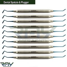 Dental Composite Filling Instruments Spatula & Plugger Titanium Blue Tips picture