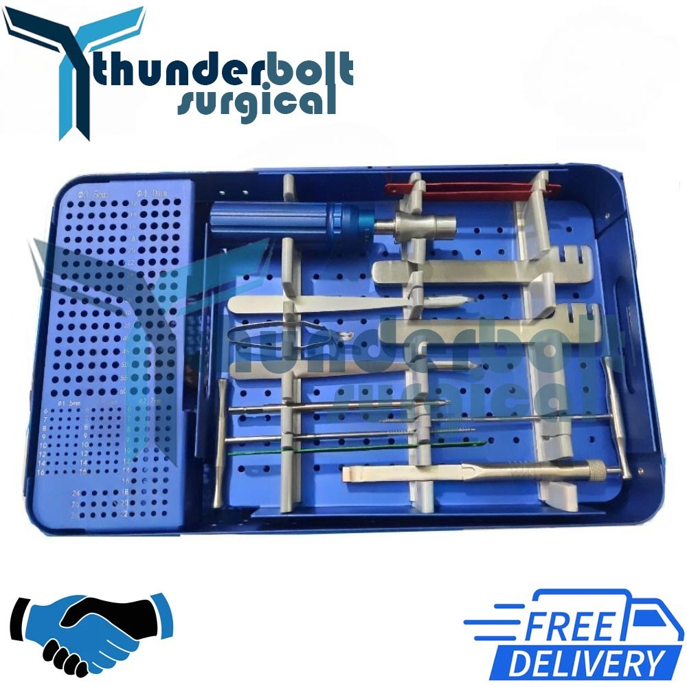 Locking Small Fragment Instrument set, excellent box with screw tray (42 pcs ) Locking Small Fragment Instrument set, excellent box with screw tray (42 pcs )