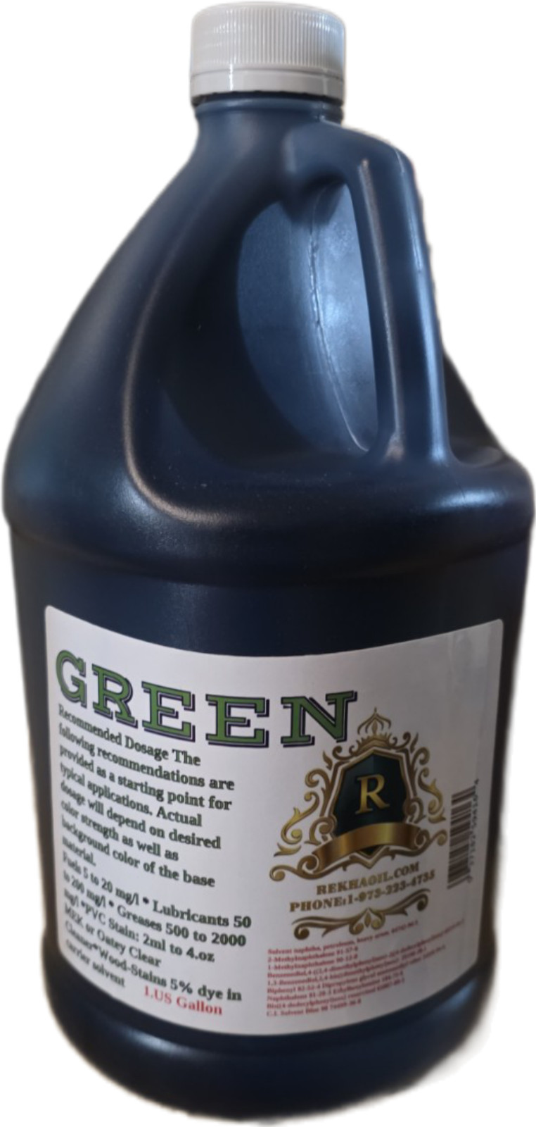 Rekhaoil® Green Petroleum Dye 1 Gallon Rekhaoil® Green Petroleum Dye 1 Gallon