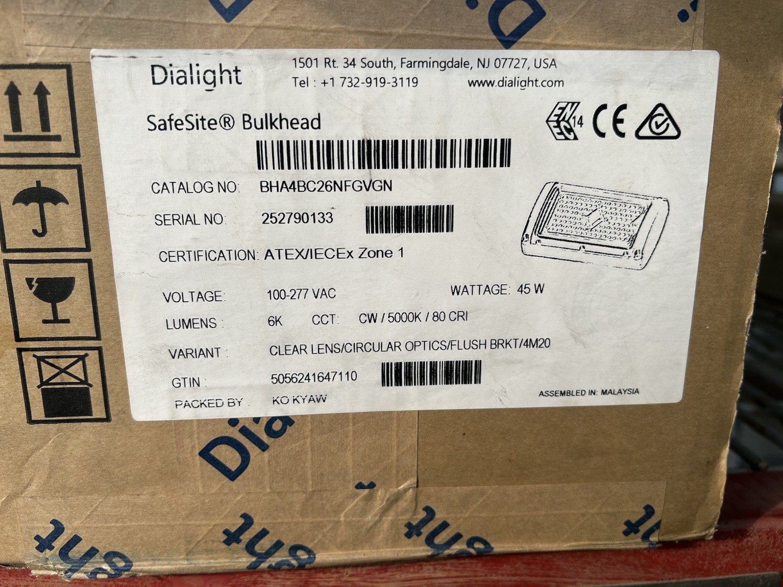 Dialight Safesite Bulkhead LED Dialight Safesite Bulkhead LED
