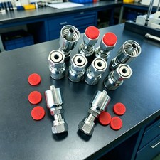 10Pcs Hydraulic Hose Fitting with 3/8 Flat Face Seal Thread 1JS43-6-6 1JS4366 picture