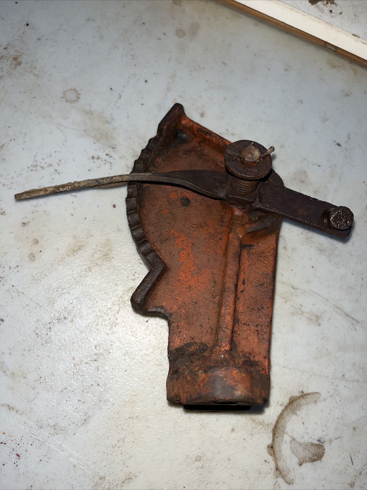 VINTAGE  ALLIS CHALMERS  WC  TRACTOR -ENGINE THROTTLE LEVER & BASE - RAT ROD