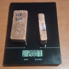 Hand Poured Copper Ingots 2lbs 0.999 Hand Polished picture