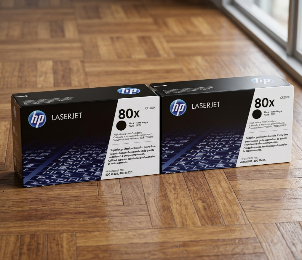 2 Pack Genuine HP 80X CF280X Black High Yield LaserJet Toner | Brand New 2 Pack Genuine HP 80X CF280X Black High Yield LaserJet Toner | Brand New