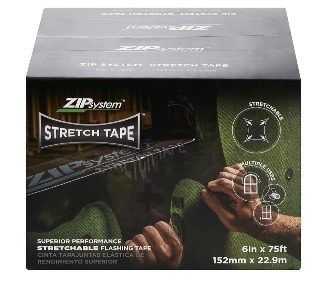 ZIP System Stretch Tape - Flexible Adhesive Flashing - Advanced Acrylic 6 ZIP System Stretch Tape - Flexible Adhesive Flashing - Advanced Acrylic 6
