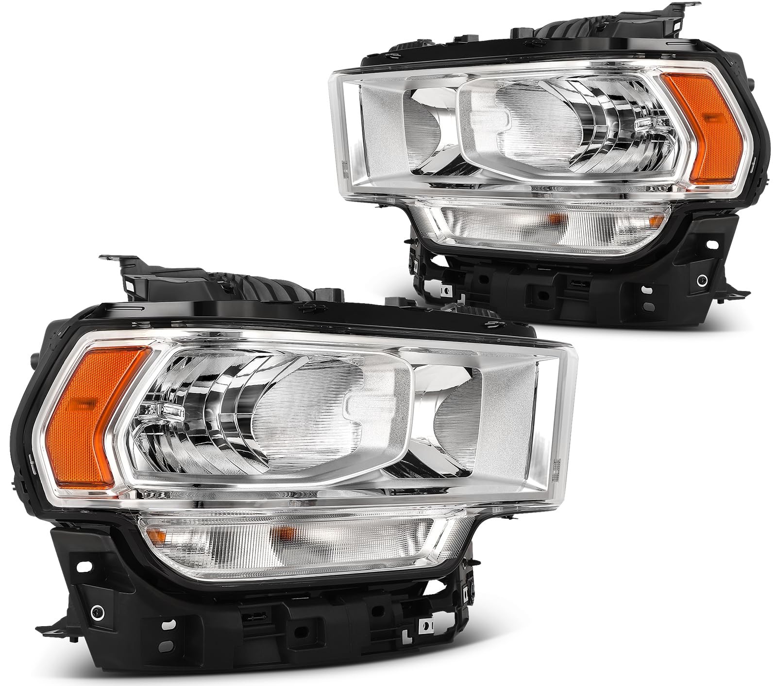 Headlight Assembly Pair for RAM 2500 3500 2019-2024 Headlight Assembly Pair for RAM 2500 3500 2019-2024