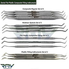 Dental Flat Plastic Composite Filling Instruments Double Ended Restorative Tools picture