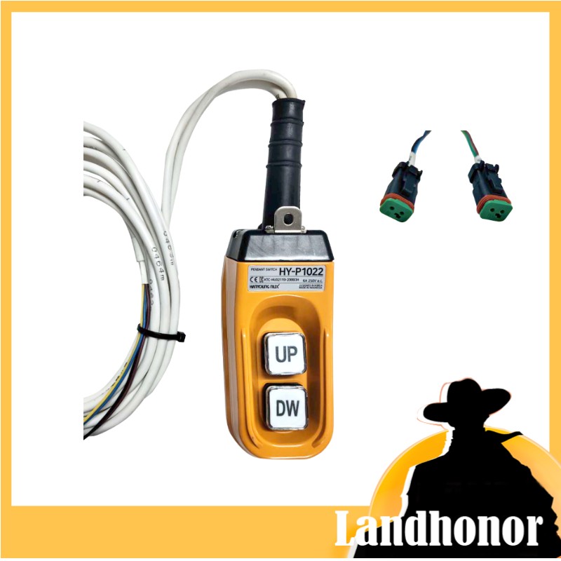 12V 2-Way Priority Valve Controller for Power Rake w/ 2-Button Pendant Landhonor