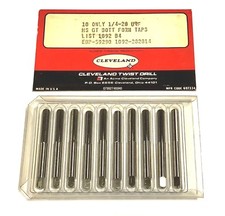 Cleveland Twist 1/4-28 Thread Forming Taps NF Bottoming HSS Tap 10 Pack USA Made picture
