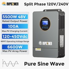 5500W Solar Hybrid Inverter48V AC120/240V MPPT Controller Charger Pure Sine picture