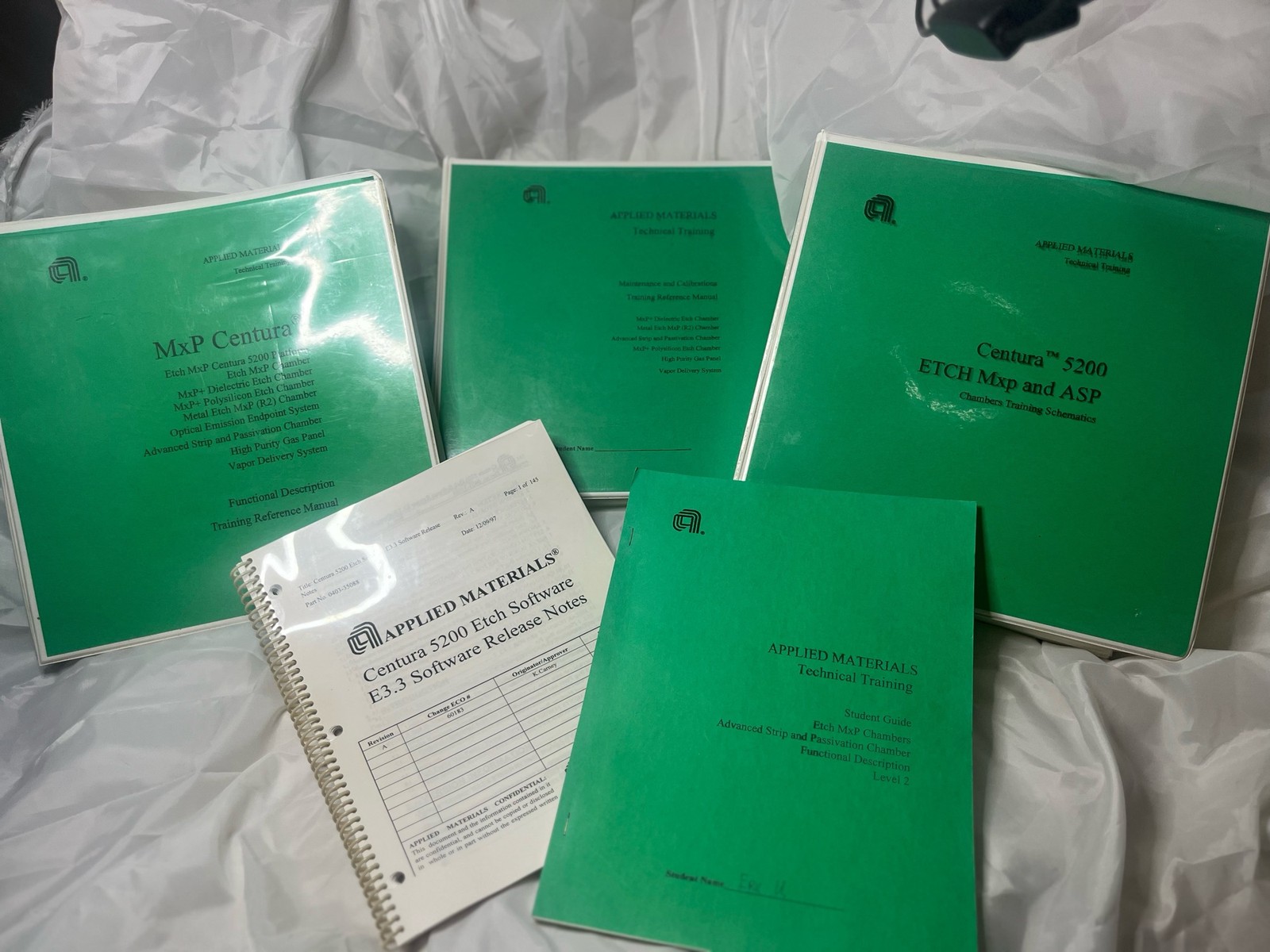 Applied Materials Centura 5200 Etch MxP ASP Technical Training Manual Set