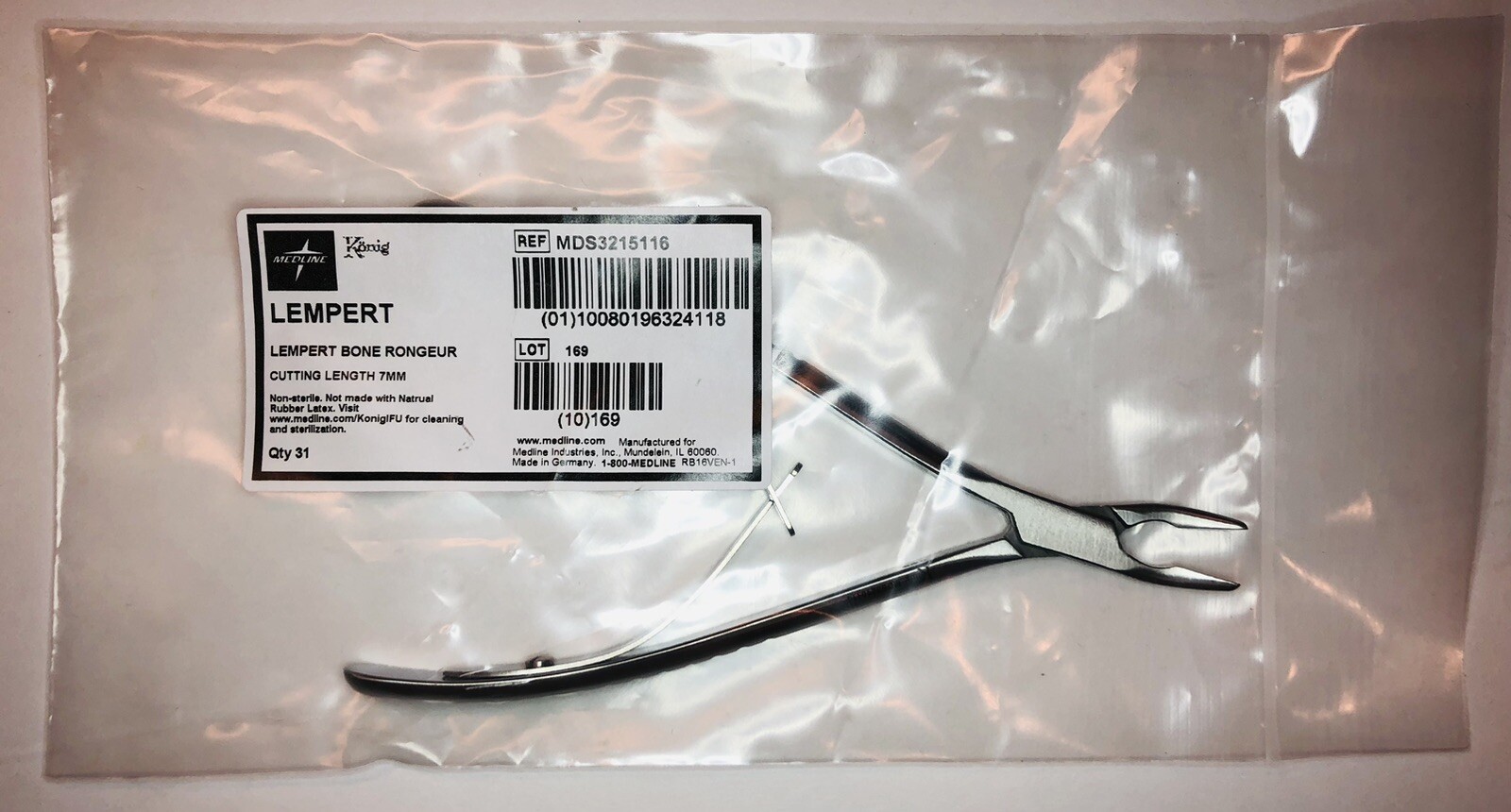 Konig Medline 7mm Lempert Rongeur (New)) Konig Medline 7mm Lempert Rongeur (New))