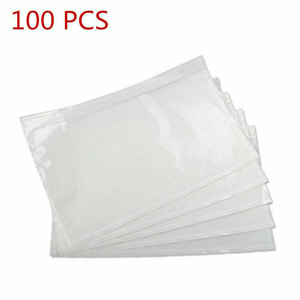 100-1000 Clear Adhesive Packing List Shipping Label Envelopes Pouches 6 100-1000 Clear Adhesive Packing List Shipping Label Envelopes Pouches 6